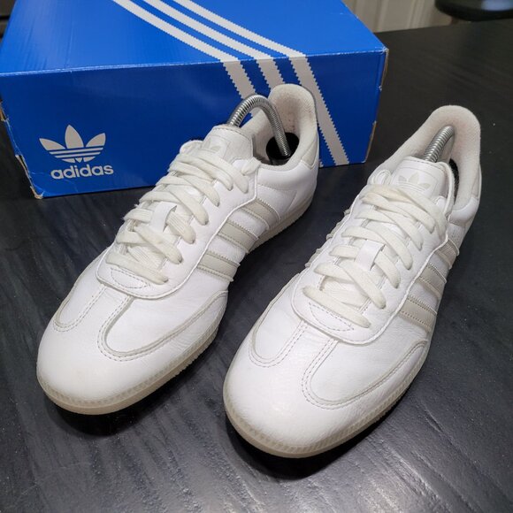 Adidas Samba Men's Sz 9.5/Women's Sz 10.5 OG Trainers in White and Grey JI3206 - Picture 6 of 16